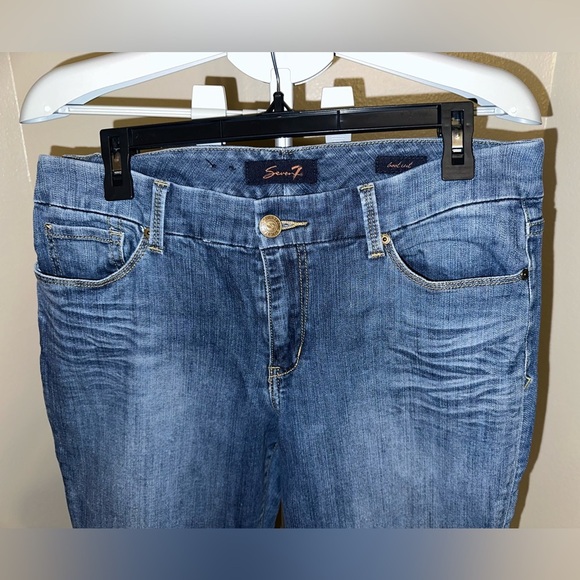 Seven7 Women's Bootcut Leg Blue Jeans - Picture 4 of 10